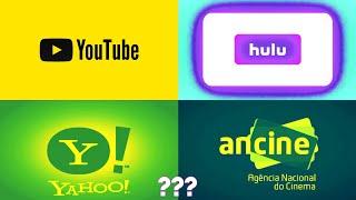 Best logo compilation of YouTube, Hulu tv, Yahoo, ancine। Sound variation effects