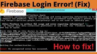 How to fix Google  Firebase Login error - an unexpected error has occurred  | Prog Bits