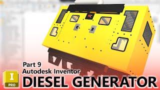 Diesel Generator Design in Autodesk Inventor 2025 - Part 9