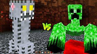 EPIC FIGHT: MECHACREEPER VS MUTANT CREEPER(gojicrafter vs mutant more mod)