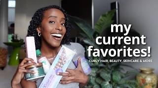 MY CURRENT FAVES | New Curly Hair Products, Skincare, Beauty + Meet My Puppy!!