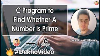 C Program to Find Prime Number