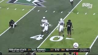 Hunter Reynolds Interception against Hawaii