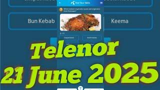 21 June 2025 Questions and Answers | My Telenor Today Questions | Telenor Questions Today Quiz