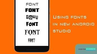 Using fonts in new Android Studio