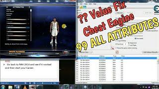 NBA 2K14 MyCareer 99 Attribute | How to fix ?? Value | Cheat Engine