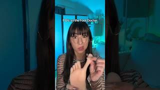 What happens at the foot doctor… #asmr #asmrroleplay #shorts