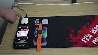 3 in 1 wireless charging mouse pad