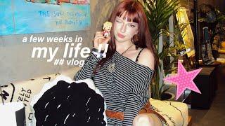 a few weeks in my life !  (pop mart event, shopping, phone deco, arcade, k-beauty)