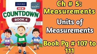Units of Measurements | Chapter 5 | Oxford New Countdown | Grade 4 | Iqra Zahra