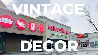 THE BEST VALUE VILLAGE!!! | Thrift With Me | HUGE VINTAGE HOME DECOR HAUL! 