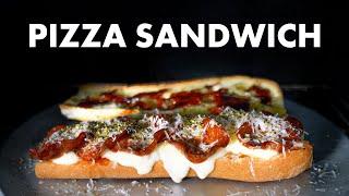 Homemade Pepperoni Pizza Sandwich Recipe!