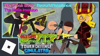 The Crook Boss (Rework) - The Mafia Takeover - Tower Defense Simulator Animation