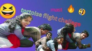 tortoise fight withe husband// funny challenge video//mast funny 