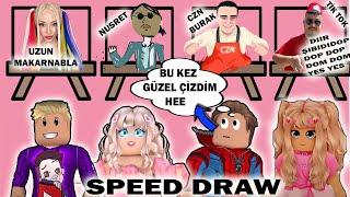 EN İYİ RESİM ÇİZEN HANGİMİZ | ROBLOX SPEED DRAW | #buseduygu   #robloxkrali  #mavişroblox