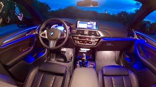 BMW X4 2021 - CRAZY AMBIENT LIGHTS & LED lights demonstration (M Sport package)