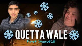 Quetta first snowfall funny vlog  Syed Younas vlogs