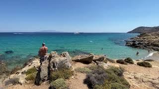 #Mykonos: Walking along the entire Elia Beach Mykonos.