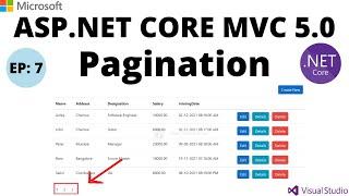 EP7:  ASP.NET Core MVC 5.0 CRUD Pagination - Step By Step