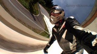 bobsled race track downhill skateboarding