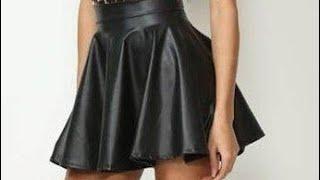 Wonderful  collection of leather and latex mini skirts for women girls