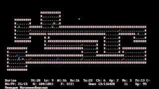 Полное русское прохождение ADOM - 15 - День странных комнат