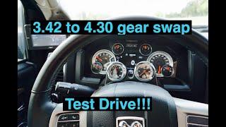 Ram 2500 Gear swap 3.42 to 4.30.