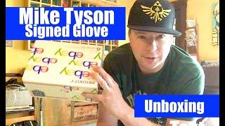 Unboxing a MIKE TYSON signed boxing glove!