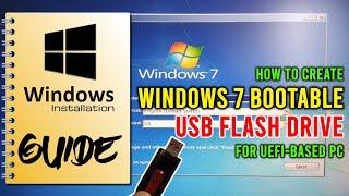 How To Create Windows 7 Bootable USB Flash/Pen Drive For UEFI-Based PC.