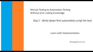 Day 1 - Write first automation script for test using Selenium Java #selenium