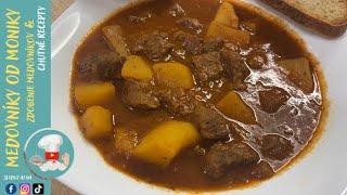 Hovädzí GULÁŠ - recept na chutný hovädzí guláš so zemiakmi / beef stew (goulash) with potatoes