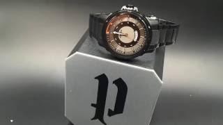 Chronos Watches Police Men's Black and Ornage Watch PL14382JSB 04M