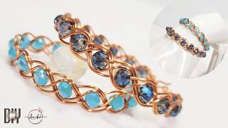 Homemade bracelet easy and beautiful | 3-wire braid  bracelet with beads 1055