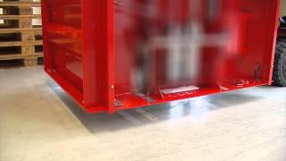 Installing and mounting the pallet dispenser/ pallet magazine PALOMAT