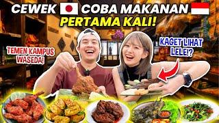 TRAKTIR TEMEN KAMPUS CEWEK JEPANG MAKANAN INDONESIA! KAGET LIHAT IKAN LELE!?