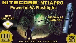 NEW 2024 NITECORE MT1A PRO - Powerful AA Flashlight with NEW UHi25 LED, 800 lm