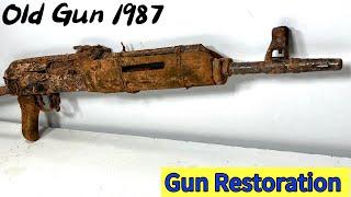 Gun restoration ,Old Gun 8MM Sami auto Rifle ww2 restoration Model (1987) Sami auto 8mm restoration