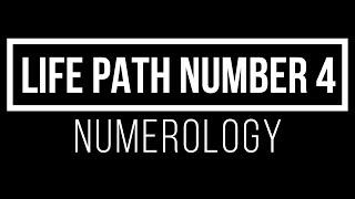 Life Path Number 4. Numerology Destiny Number 4