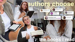 authors pick the books i read! 