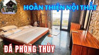 Hoàn thiện nội thất đá phong thủy cho ngôi nhà duy nhất Việt Nam!