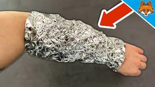 Wrap Aluminum Foil around your Arm and WATCH WHAT HAPPENS(Genius)