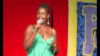 Kat Francois performing Poetry Whore