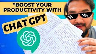 Write Your Assignment with Chat GPT//Easy and Time-Saving Tutorial/ #chatgpt