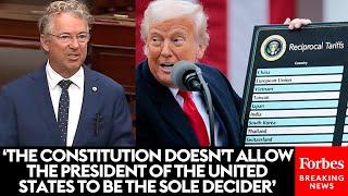 BREAKING: Rand Paul Decries Congressional 'Cowardice' As He Explains Vote To End Trump's Tariffs