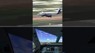Indigo Landing at CSMI #shorts #aviation #airplane #airport #rfs #airindia #flightsim #viral