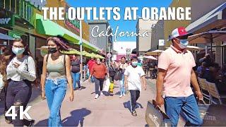 The Outlets at Orange - Orange county, California - Travel walking Tour - Shopping 2021 - 4K