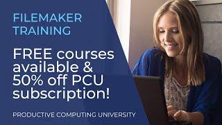 Expand your FileMaker skills with Productive Computing University FileMaker training!