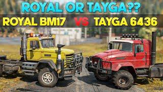 SnowRunner Tayga 6436 VS Royal BM17 - Which Truck is Best?