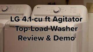 LG 4.1-cu ft Agitator Top-Load Washer Review and How To Use!