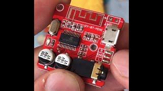 Аудио приемник Bluetooth 5,0. Стерео модуль 3,7-5V XY-BT-мини из мгн Алиэкспресс. Обзор. Проверка.